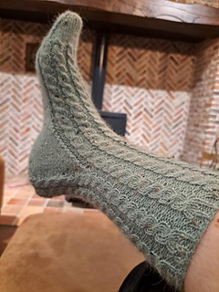Alpaca Soxx tweed from Lang Yarns