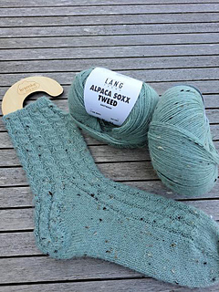 Alpaca Soxx tweed from Lang Yarns