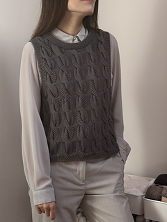 Ravelry: The Knitonomy Pearl Vest pattern by Magdalena Parker
