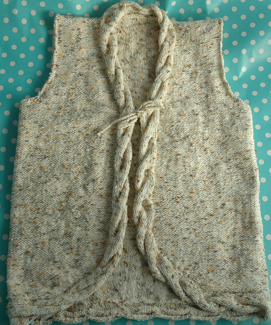 Ravelry: DK - Girls Cable Waistcoat 