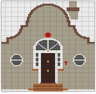 Taskmaster House knitting chart grid