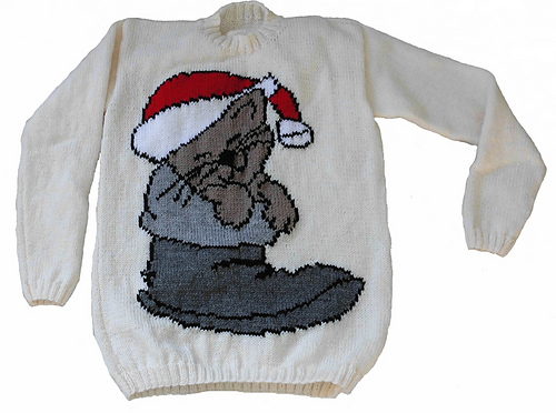 Julekatt i støvlene Genser - BlondeMoments