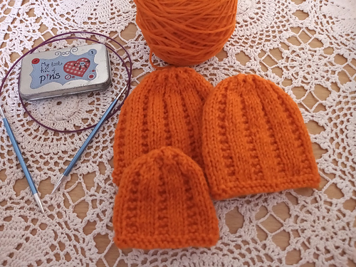 Perfekt Premature Uomsettelig Babyhatter - knitting-purple