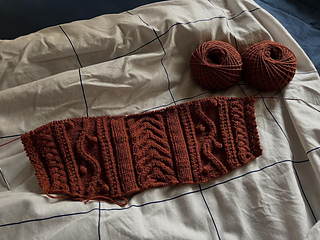 back panel in progress, right before armhole increases