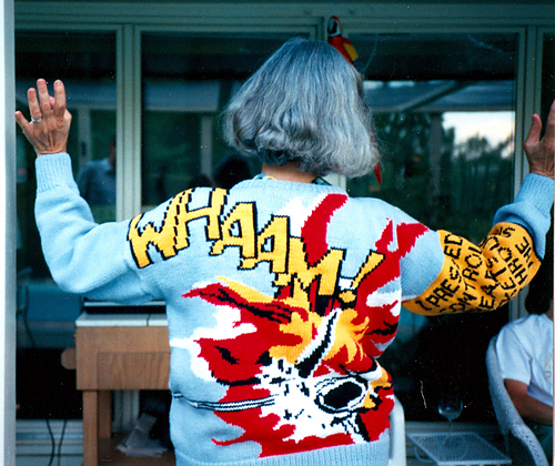 Roy Lichtenstein - Whaam - knittingonstage