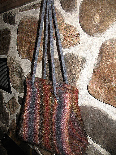 Vertical Striped Tote photo 1