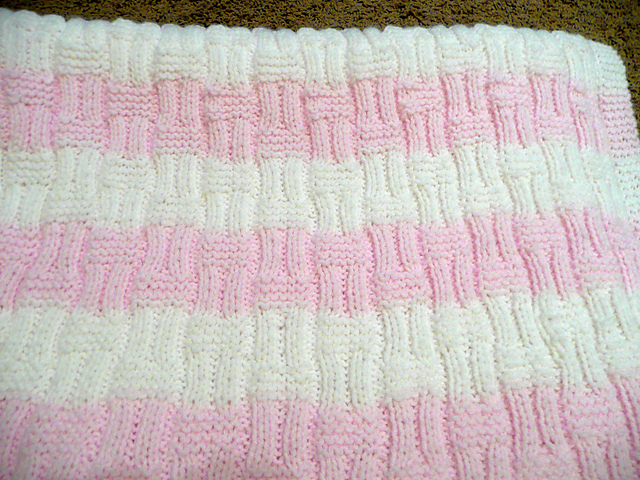 Ravelry: Woven Plaid Knit Blanket pattern by Bernat Design Studio