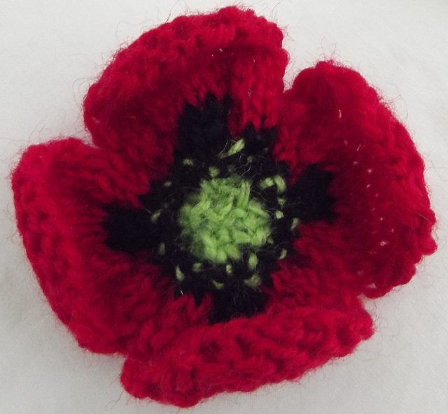 Ravelry Knit a flower poppy pattern by Suz KnittyKits
