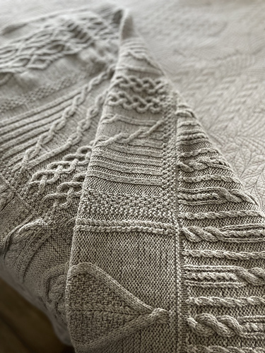 Ravelry: Seamless Patchwork Cable Afghan pattern by Lara Simonson