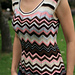 Light and bright summer zigzag top inspired by Missoni  pattern 
