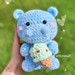 Chubby Ice cream Hippo pattern