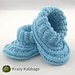 Ribbed Baby Booties pattern 