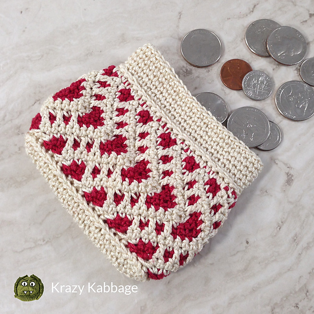 Chevron Hearts Wallet