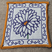Mosaic Birth flowers Aster pattern 