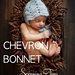 Crochet Mohair Chevron Bonnet pattern 
