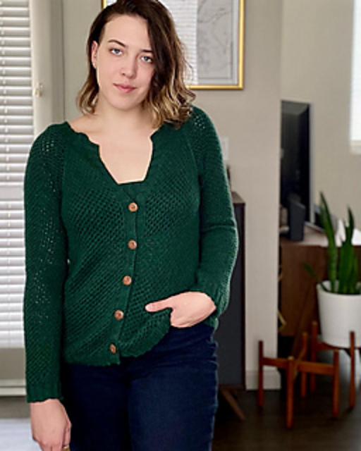 Ravelry: Basilisk Cardigan pattern by Chuffed Crow Creations