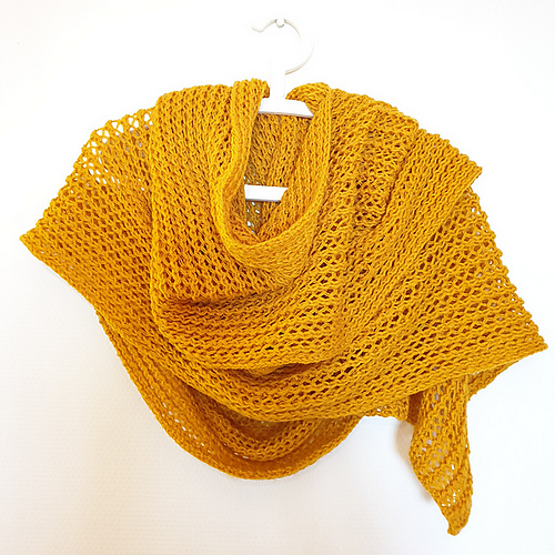 Ravelry One Row Scarf pattern by Anna Kuduja