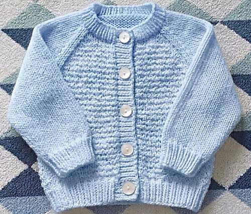 Garter Stitch Baby Cardigan