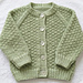 Double Moss Baby Cardigan pattern