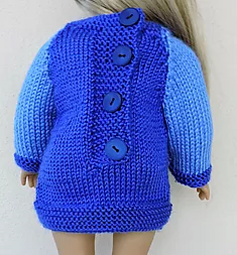 Basic 18 inch doll sweater photo 1