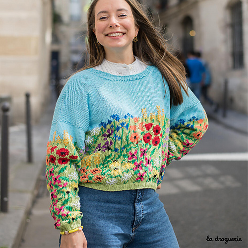 Pull Champ de fleurs