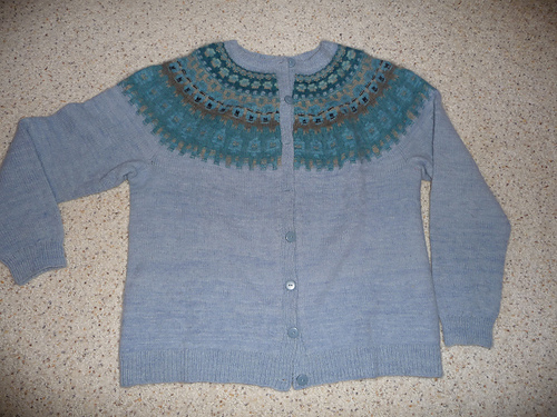Ravelry: The Blue Shimmer Yoke Cardigan POC pattern by Anna-Lisa ...