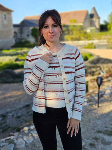 Ombeline twin set (top et gilet)