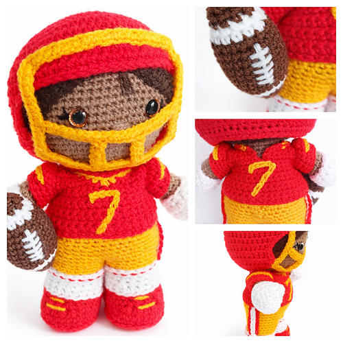 Weebee Doll - American Football Kit, Helmet & Ball