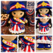 Weebee Doll - US Semiquincentennial MCAL pattern 