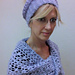 Criss-Cross Slouch Ponytail Hat & Infinite Shawl photo 2