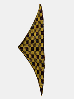 Harlequin Gambit, Side B: the complete Checkmate face of the same reversible scarf.