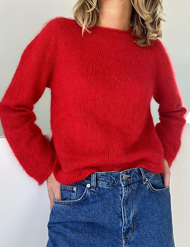 Plain Yoke Bluse - LE KNIT by Lene Holme Samsøe