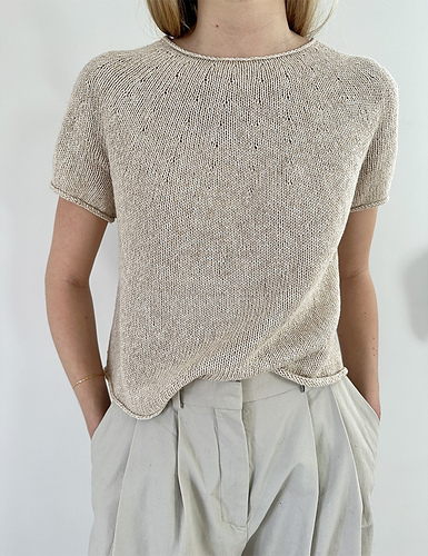 Enkelt Yoke Tee 20 - LE KNIT by Lene Holme Samsøe