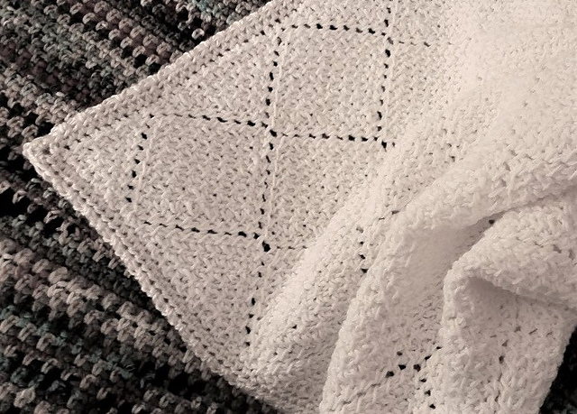 tunisian crochet baby blanket