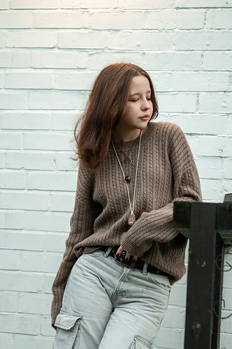 【juさま専用】24SS Braid Knitted Top Ravelry: Braids jumper machine pattern by Halyna Shemchuk
