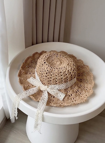 Wheat Stitch Sun Hat