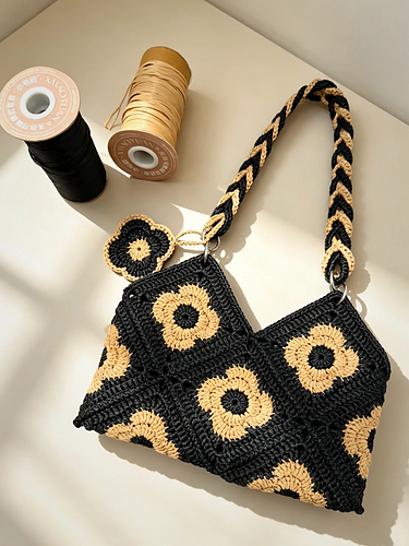 Midnight Bloom Bag