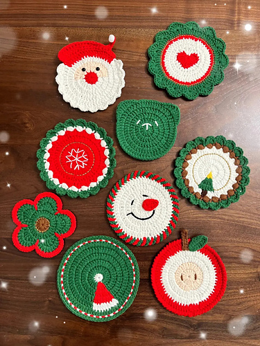 Christmas coaster collection
