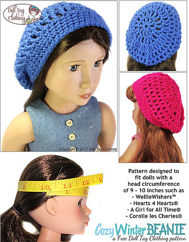 Cozy Winter Beanie - Various Dolls photo 7