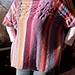 # 22 Poncho quer geastrickt mit Zopfbordüre pattern 
