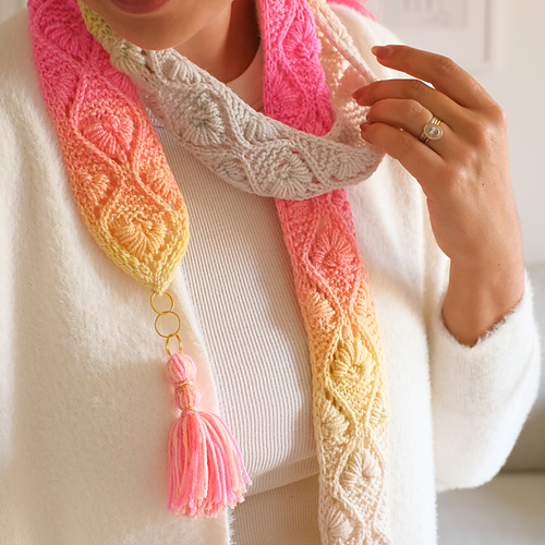 Cyclamen Mini Scarf