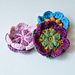 Overlay Flower Brooch pattern 