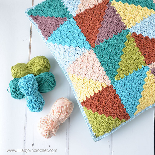 C2C Pastel Triangles Pillow photo 5