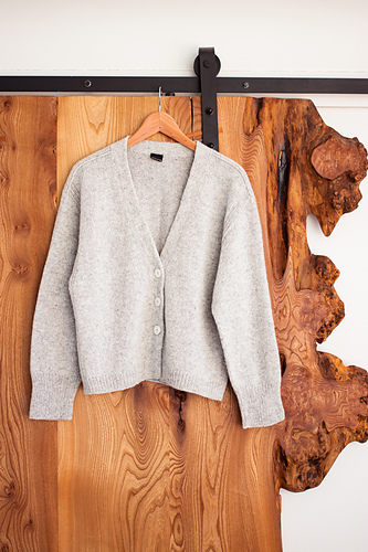Lily-Yarn Quilted  Cardigan