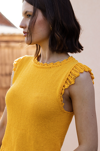 トップス ANDMARY LIL LACE KNIT TOPS ANDMARY】Lil lace knit tops