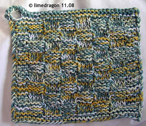 107-34 Knitted oven gloves/potholders photo 2