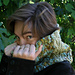 Brioche Leaves Cowl pattern 