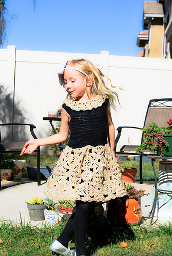 Granny Square Crochet Dress for Girls photo 1
