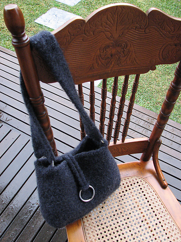 Knitted and Felted Shoulder Bag/Purse #4 photo 1