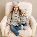 Theo Cardigan Hat and Booties Set pattern